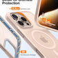 TORRAS Magnetic Shockproof for iPhone 16 Pro Max Case, [4X Military-Grade Protection] [Compatible with MagSafe] Translucent Desert Titanium White | Magnetic, Shockproof, Translucent