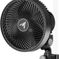 AC Infinity CLOUDRAY S9, Grow Tent Clip Fan 9” with Redesigned Long-Life EC Motor, Custom 10 Dynamic Wind Speeds and 10-Level Oscillation, Weatherproof IP-54, for Hydroponics Circulation Cooling