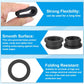 PATIKIL 29mm / 1-1/18 Inch Drill Hole,15/16 Inch ID Rubber Grommets, 3Pcs Top Hat Grommet for Wiring Eyelet Ring Gasket Automotive Firewall Cable Hole Plugs Wires Protection, Black