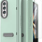 VRS DESIGN Terra Guard Modern for Galaxy Z Fold 4 5G (2022), Premium Modern Neat Style [Anti Scratch Hinge Protection] Case with Tempered Glass Screen Protector (Mint)