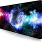 Large Extended Gaming Mouse Pad with Stitched Edges, Non-Slip Waterproof Rubber Base Mouse Pad for Office, Computer, Keyboard, Laptop and Home Desk Pad 35.4 x 15.7 x 0.12 Inch (Nebula Starry Sky)