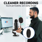Pop Filter for Microphone - Sponge Layered Pop Wind Screen with Enhanced Flexible 360° Gooseneck