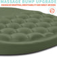 Ergonomic Mouse Pad Wrist Support with Memory Foam Massage Bulge, Carpal Tunnel Pain Relief Mousepad Wrist Rest for Mouse(12x8 inch,Olive Green)