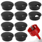 Desk Grommet 2 Inch (50 mm) 10 Pieces, Desk Hole Cover for Cables Black, ABS Plastic Grommet Hole Cover with Hole Saw for Wires Cables Through The Countertop by XIOGZAXI