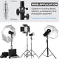 WELLMAKING U-Shape Camera Flash 180°Swivel Mount Bracket with Standard 1/4 to 3/8 inch Metal Male Screw Spigot Stud Compatible for Umbrella Softbox Reflector Holder Stand for Video Light Studio Light