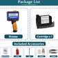 P19 Handheld Inkjet Printer for Any Surface, Portable 360° All-Round Coding Machine Print Height 2-12.7mm for Date/Time/Barcode/QR Code/Logo, with Cartridge(Anti-Slip Handle, Upgrade Version)