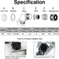 LeMotech M32 Cable Gland, 90 Degree Adjustable 18-25mm Strain Relief, Cord Connectors Nylon Joints with Gaskets, 2 Pcs, Black