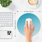 ITNRSIIET Mouse Pad Non-Slip Rubber Base Smooth Surface Stitched Edges Waterproof Durable Compatible with All Mice for Office & Gaming, Desk Accessory, Diameter 8.7 inch, Aqua Gradient