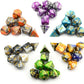 SmartDealsPro Double-Colors Polyhedral Dice Sets with Pouches for D&D DND RPG MTG Dungeon and Dragons Table Board Roll Playing Games D4 D6 D8 D10 D% D12 D20 (6-Color Sets)