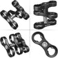 MINIFOCUS 4PCS 1'' Aluminum Ball Clamp Mount for Underwater Diving Light Arms Tray System, Photography Diving Camera, 360° Clip Adapter Bracket for Action Camera Flashlight Arms System