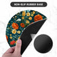 ITNRSIIET Round Mouse Pad with Stitched Edge Premium-Textured Waterproof Non-Slip Rubber Base Desktop Protection Mat Diameter 8.7 inches, Beautiful Flowers