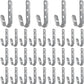 OMISTAR 50 PCS Cable Support J Hooks, 3/4 in Cable Management Brackets, Heavy Duty Galvanized Iron Wire Hooks for Network Cables, Fiber Optics, Rust-Resistant for Outdoor Use