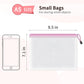 Umriox Small Zipper Pouch, 9.5x7.1 in (12 Colors, 12 Packs), Mesh Bags with Zipper for Office Supplies Travel Accessories