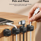 30-Pack Magnetic Cable Clips Cord Organizer,Cable Straps Smooth Adjustable,Rocoren Cable Management Accessories,Cable Holder Clips Wire Holder Keeper for Desktop,Nightstand,Home Office,Workspace,Phone