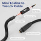 Elecan Mini Toslink to Toslink Digital Optical S/PDIF Audio Cable 15 Ft, Gold Plated Soft Flexible Fiber Optic Cable,Signal Protection PVC,Surround Sound for Soundbar,Home Theater,Hi-Fi System+Ties MI