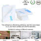 XHF 3/4” Adhesive Cable Wire Clips White 60pcs, Cable Staples Outdoor Cable Management Wire Organizer Cord Holder for Under Desk, Car, Wall, TV PC Ethernet Cable