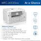 Brother MFC-J4535DW INKvestment -Tank All-in-One Color Inkjet Printer with NFC, Duplex and Wireless Printing Plus Up to 1-Year of Ink in-Box, White
