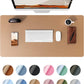 YSAGi Leather Desk Pad Protector, Office Mat, Large Mouse Pad, Non-Slip PU Blotter, Laptop Waterproof Writing for and Home (23.6" x 13.8", Khaki)