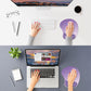 ITNRSIIET Ergonomic Mouse Pad, Cushioned Gel Wrist Rest, Non-Slip Base, Smooth Surface, Cute Multi-Color, 9.5 x 8.2 in, Lavender Fade