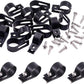 Swpeet 120 Pack White 3/4 Inch Nylon Plastic R-Type Cable Clips Clamp Kit, Nylon Screw Mounting Cord Fastener Clips with 120 Pack Screws for Wire Management (3/4 Inch, Black)