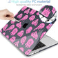 MEEgoodo Case for MacBook Pro 13 inch Case 2022 2021 2020 New A2338 M2/M1 A2251 A2289, Laptop Hard Shell with Keyboard & Camera Cover Compatible with 13 inch MacBook Pro, Pink Groovy Emoji
