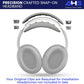 Replacement QC Ear Pad and Headband Pad Kit Cushion. Compatible with Bose QuietComfort (2023) QC45 QC35 QC35 II QC SC QC SE Wireless Noise Cancelling Headphones (Grey)