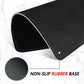ITNRSIIET Mouse Pad Non-Slip Rubber Base Smooth Surface Stitched Edges Waterproof Durable Compatible with All Mice for Office & Gaming, Desk Accessory, 10.2x8.3x0.12 inch, JetBlack Solid