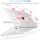 MEEgoodo Case for MacBook Pro 13 inch Case 2022 2021 2020 New A2338 M2/M1 A2251 A2289, Hard Shell with Keyboard & Camera Cover Compatible with 13 inch MacBook Pro, Watercolor Hearts & Grunge Elements