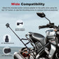 Motorcycle Ebike Mount kit for Insta360 X5, Bike & Golf Car Handlebar Clamp Mount and 59" Invisible Selfie Stick Bundle Kit, Super Clamp, Action Camera Adapter for GO2/3/3S/DJl, JC027