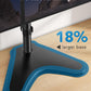 HUANUO 32 inches Dual Monitor Stand up to 17.6lbs per Arm, High-Grade Aluminum Free-Standing Dual Monitors Mount for 2 Screens. Fully Adjustable Dual Monitor Stand for Desk with Tilt, Swivel, Rotation