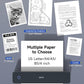 Portable Thermal Printer for Travel - 300DPI Mobile Inkless Printers, Wireless Small Printer for Home Use, Office, Vehicles, Bluetooth Printers Supports 8.5" x 11" US Letter & A4 & A5 Size, Black