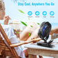 BESKAR Portable Clip on Fan Rechargeable, 4 Speeds Small Battery Operated Fans, USB Desk Fan with Strong Airflow, Sturdy Clamp Fans for Golf Cart Office Outdoor Travel Camping