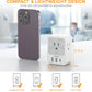 Surge Protector Wall Outlet Extender, TESSAN Multi Plug Outlet Splitter with 3 USB Charging Blocks(1 USB C), Multi Plug Wall Charger for Home, Office, School, College Dorm Essentials