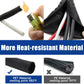 Automotive Wire Sheathing Split Wire Loom Braided Mesh Woven Cable Sleeve for Wires/Cable Cord Protector (3/8" - 48 Feet)
