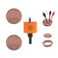 Desk Grommet 2 inch with Hole Saw, Desk Cord Hole Cover Grommet for Cables, 2 PCS, Brown