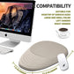 Hokafenle Ergonomic Mouse Pad Wrist Support, Terraced Slope Carpal Tunnel Wrist Pad for Mouse with Unibody Memory Foam, Wrist Rest Pain Relief Mousepad (Apricot, 11.8x7.9 in)