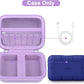 Canboc Carrying Case for LaCie Rugged SSD Pro5 2TB 4TB External Solid State Drive, Zipper Mesh Pocket fit Cable, Purple (Case Only)