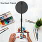 Overhead Phone Mount for Desk, 17" Long Arm Adjustable iPhone Holder, Heavy Duty Rotatable Stand for Video Recording, Live Streaming, Crafting, Cooking
