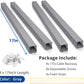 68in (4X L17in) Professional Server Rack Cable Management Raceway, H2.4 x W2in Large Capacity Cable Raceway Kit, Electrically Safe PVC, Open Slot Wire Raceway for Under Desk/Computer/Network Cords