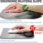 Ergonomic Raised Mouse Pad Wrist Support with Bilateral Slope Memory Foam Mousepad for Wrist Rest and Carpal Tunnel Pain Relief 11.8x7.9〃Forest