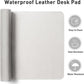 Aothia Leather Desk Pad Protector, Mouse Pad, Office Desk Mat, Non-Slip PU Leather Desk Blotter, Laptop Desk Pad, Waterproof Desk Writing Pad for Office and Home (23.6" x 13.7", Off-White)