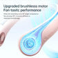 JISULIFE Portable Neck Fan, Hands-Free Bladeless, 5 Speeds, 4000 mAh Battery Operated Wearable Personal Fan, Twistable, Rechargeable, Gift for Women Men-Pink