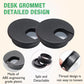 5 Pcs Desk Grommet 2" / 50 mm, Desk Cord Hole Cover, Cable Grommet ABS Plastic, Desk Hole Grommet for Home & Office Pc, Detachable Cable Cord Organizer-Black