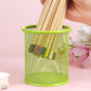 Tamaki Pen Holder Cup for Desk, Wire Mesh Pencil Cup Holder for Desk Office Pen Organizer (Green)