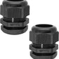 1-1/4" NPT Nylon Cable Glands, IP68 Waterproof Adjustable Cord Grip Cable Connector Strain Relief Wire Protectors for 25-32mm Cable Diameter, 2 Pcs, Black