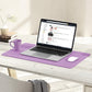 YSAGi Non-Slip Leather Desk Pad, Waterproof Laptop Computer Desk Keyboard Mat, Table Protector Blotter Mat, Large Mouse Pad for Office/Work/Home/Decor(Purple, 23.6" x 13.7")