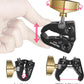 MINIFOCUS Super Clamp Mount, Tripod Clamp with 1/4" & 3/8" Threaded Holes, 3/8" Locating Pin for ARRI Standard, T-Shaped Wingnut and Silicone Pad, Versatile Crab Clip Strong Clamp for Camera/LED Light