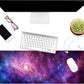 Dynippy Thin Extended Gaming Mouse Pad （31.5 * 11.8 * 0.08 inch） with Stitched Edges Large Mousepad Long XXL Keyboard and Mouse pad Desk Mat for Gaming Office & Home - Galaxy Nebula