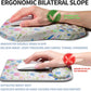Ergonomic Raised Mouse Pad Wrist Support with Bilateral Slope Memory Foam Mousepad for Wrist Rest and Carpal Tunnel Pain Relief 11.8x7.9〃 Little Flower