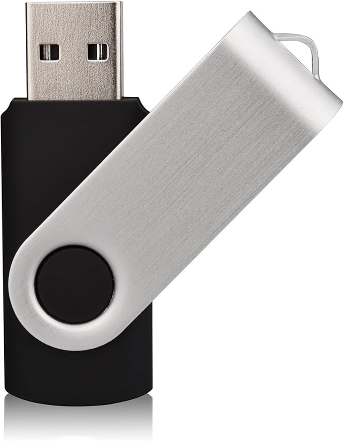 Aiibe 5pcs USB Flash Drive 4GB Pen Drive Thumb Drives USB Drive (5 Colors: Black Red Yellow White Purple)